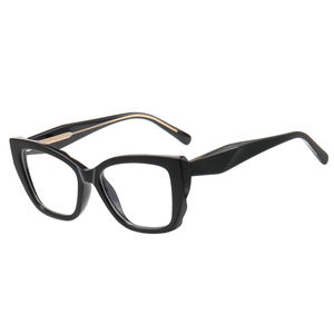 MS 97815 Lunettes anti-lumière bleue pour femme, monture œil de chat ludique en TR, cadre losange rouge cristal, branches minimalistes, prêtes pour la prescription - Product Image 3