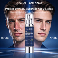 Crème Nettoyante Visage Homme Personnalisée en Usine, Anti-Âge et Raffermissante, à la Niacinamide, au Squalane, au Panthénol et à la Caféine