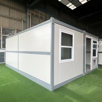 Casas Contenedor Plegables Prefabricadas de Acero Moderno de Alta Calidad, Fáciles de Montar, Listas para Usar, Estructura para Gimnasio, Tienda, Parques