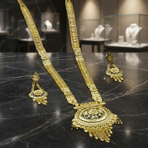 Wholesale Traditional Floral Design 14K 18K 24K Micro Gold Plated <b>Necklaces</b> <b>Long</b> Neck Micro Gold Chain Popcorn Chain Jewelry - Product Image 3