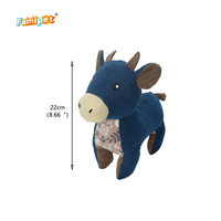Jouet en peluche doux et froissé pour animaux de compagnie, design animaux en jean, personnalisé par le fabricant Famipet, avec sonnette, pour chien