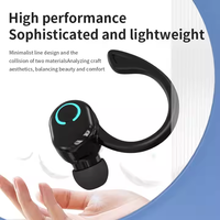 Écouteurs sans fil S10 BT 5.3 avec micro, oreillette intra-auriculaire unique, étanche, pour le sport, kit mains libres