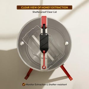 Nuevo Extractor de Miel Manual Profesional de 2 Cuadros, Equipo de Apicultura Metálico, Garantía de 4 Años, Ligero - Product Image 4