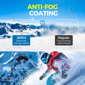 <span class=keywords><strong>Gafas</strong></span> de Esquí Ligeras con Doble Cristal Térmico, Protección UV400, Antivaho, para Clima Frío Extremo y Esquí de Travesía - Product Image 6