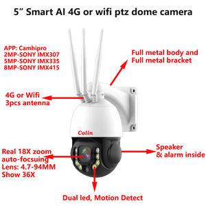 Panel Mono <span class=keywords><strong>de</strong></span> 80W, 40AH, 444WH, DC12V con Cámara Inteligente <span class=keywords><strong>de</strong></span> Metal <span class=keywords><strong>de</strong></span> 5 Pulgadas, <span class=keywords><strong>Zoom</strong></span> 36x, 8MP, 4G, Versión <span class=keywords><strong>para</strong></span> EE. UU., Video Continuo <span class=keywords><strong>de</strong></span> 7x24H, Aplicación Icsee - Product Image 6