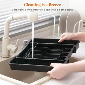 <span class=keywords><strong>Organisateur</strong></span> de tiroir à ustensiles extensible, grand <span class=keywords><strong>organisateur</strong></span> de tiroir de cuisine, <span class=keywords><strong>organisateur</strong></span> d'ustensiles réglable - Product Image 4