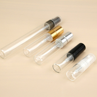Bon marché de haute qualité 2ml 3ml 5ml 10ml petits flacons d'atomiseur de parfum échantillon bouteille en verre avec pompe de pulvérisation en plastique mini bouteilles de testeur