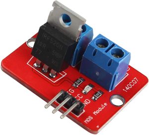 Módulo de controlador <span class=keywords><strong>MOSFET</strong></span> <span class=keywords><strong>IRF520</strong></span>, Unidad de botón <span class=keywords><strong>MOSFET</strong></span> para MCU ARM Raspberry PI, módulo de controlador <span class=keywords><strong>IRF520</strong></span>, módulo de controlador de transistor <span class=keywords><strong>MOSFET</strong></span> - Product Image 2