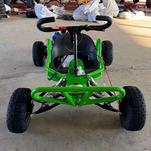 <span class=keywords><strong>Karting</strong></span> <span class=keywords><strong>tout</strong></span>-<span class=keywords><strong>terrain</strong></span> à moteur essence 2 temps 90CC pour une conduite palpitante en plein air, idéal pour l'aventure - Product Image 4