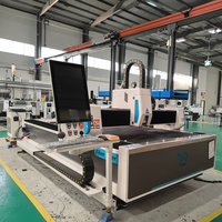 Máquina de corte por láser de fibra Raycus, software CNC de 3000W, compatible con formatos DXF BMP PLT DWG para corte láser de Metal Max IPG