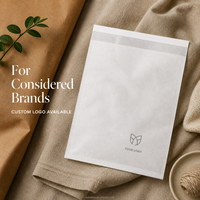 Bolsa de Embalaje para Prendas de Vestir de Papel Glassine Mate con Logotipo Personalizado, para Moda Sostenible y Etiquetas Consideradas, para Equipos de Sourcing de Ropa