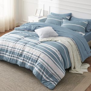 3 PC Queen Comforter Set Cooling <strong>and</strong> Warm Bed Set Charcoal <strong>Black</strong> Reversible <strong>Bedding</strong> for All Season Bed in a Bag for <strong>Bedding</strong> Set - Product Image 1