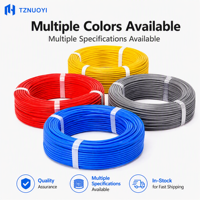 Cable de Extensión para Termopar Tipo J JXFG, Cable de Compensación de Alta Temperatura de Silicona y Cobre Estañado IP65, 2x0.2mm