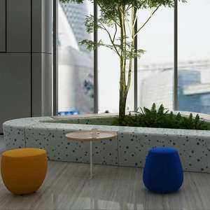 Banc extérieur, <span class=keywords><strong>terrasse</strong></span> d'hôtel, siège imperméable, villa, jardin, meubles modernes GFRC - Product Image 6