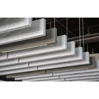 Baffles acoustiques modernes en fibre de polyester U Tech de 12 mm avec un NRC élevé de 0,8 pour la décoration des plafonds des écoles et des hôtels