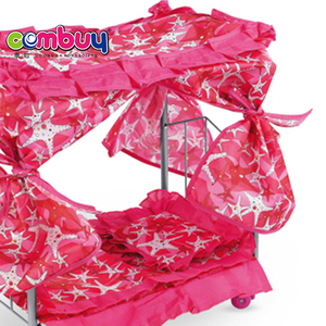 Meubles pour enfants, jouets de bébé en fer, de couleur rose, <span class=keywords><strong>lit</strong></span> de poupée - Product Image 5