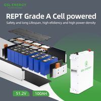 Batería de Litio-Ion LFP GSL ENERGY 48V 100Ah para Sistema Solar Doméstico, Montaje en Rack, Protección BMS, Montaje en Pared, Lifepo4