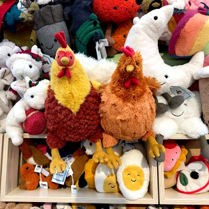 Peluche Jellycatt: Anatra con bocca a salsiccia, Gufo con maschera e Altra Collezione di Animali con Maschere (Pigna e Animali della Pioggia) - Product Image 2