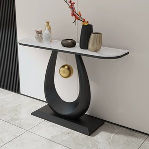 Consolle Multifunzionale in Ferro di Lusso con Mobile a Muro per Ingresso e Soggiorno di Appartamenti Moderni - Product Image 5