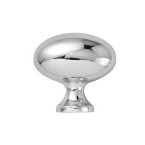 JAYHOO Egg Shape Brass Cabinet Knobs Bright Silver Gold Wardrobe Drawer <b>Handles</b> European Style Durable Modular Installation - Product Image 5