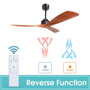 Hoa Kỳ Trong Kho 60 Inch Phòng Khách Hiện Đại Trang Trí 3 Rắn Lưỡi Gỗ Quạt Trần Không Có Ánh Sáng - Product Image 4