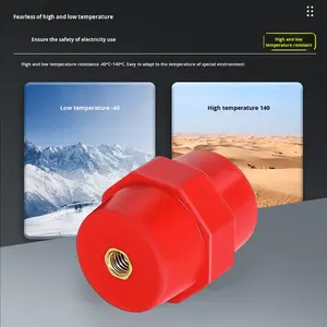 Columna Aislante Roja de Bajo Voltaje SM51 Keluoyi, Eje de 30, 35, 40, <span class=keywords><strong>51</strong></span> mm, DMC/<span class=keywords><strong>BMC</strong></span>, 660V, 25N/m, Otros Tipos de Montaje - Product Image 2