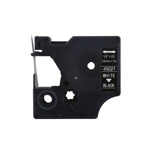 Compatible D1 45021 ruban adhésif noir 12mm 0.47 pouces, recharge pour imprimante d'étiquettes <span class=keywords><strong>Dymo</strong></span> étiqueteranager 160 280 360D 420P 450 <span class=keywords><strong>Dymo</strong></span> - Product Image 1
