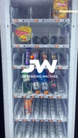 Distributeur automatique compact et populaire pour boissons fraîches et collations, avec contrôle de température et lecteur de carte