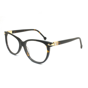 Montura de gafas para mujer, gafas ópticas a la moda, gafas ovaladas espectaculares de acetato de alta calidad - Product Image 6