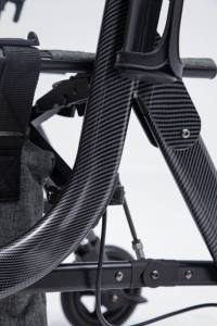 フットレスト付き高齢者大人用2 in 1ローラーウォーカー & トランスポート車椅子、軽量折りたたみ式ローリングウォーカー - Product Image 5