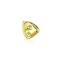 Grillz dentaire personnalisé Hip Hop avec motif flèche en diamant, bijoux et accessoires de scène