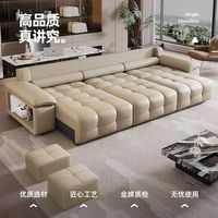 Italienische Luxus Hochwertige Komplette Hausmöbel Villa Couch Wohnzimmer Sofas Echtleder Ecksofa