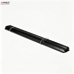 Poteau de clôture en Y en acier galvanisé noir, robuste, pour clôtures agricoles, marché australien - Product Image 6