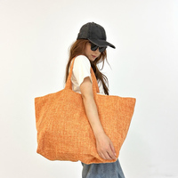 Sac fourre-tout personnalisé en toile de coton naturel, imprimé avec logo, tendance, uni, pour la plage, écologique, réutilisable, taille personnalisable