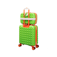 Valise à roulettes personnalisée de haute qualité portable boîte de voyage légère ensemble de valises à bagages en ABS PC