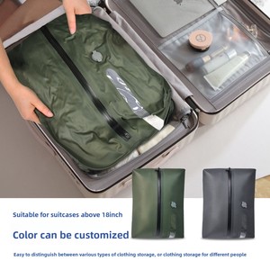 Bolsa de Compresión al Vacío QT-02 Mediana 70D TPU Reutilizable para <span class=keywords><strong>Ropa</strong></span>, Extracción de Aire, a Prueba de Humedad, Hermética, para Viajes, Almacenamiento - Product Image 3