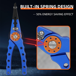 คีมตกปลา KLIFISHING พร้อมห่วงพลาสติกอเนกประสงค์ สำหรับถอดเบ็ด ตัดสายเบ็ดแบบถัก และมีปลอกหุ้ม - Product Image 3