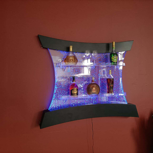 Giá Treo Tường Bong Bóng Treo Tường Với Kệ Trưng Bày Không Thể Tháo Lắp Giá Rượu Đèn Led Bong Bóng Nhiều Màu Sắc Có Điều Khiển Từ Xa Cho Quầy Bar, Trang Trí Nhà Cửa - Product Image 4