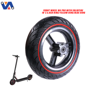 Nouvelle roue avant de scooter Image M4 <span class=keywords><strong>Pro</strong></span> avec <span class=keywords><strong>pneu</strong></span> plein 10*<span class=keywords><strong>2</strong></span>.5 pour scooter électrique Kugoo M4 <span class=keywords><strong>PRO</strong></span> Pièces détachées Roue à anneau coloré - Product Image 3