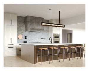<strong>American</strong> <strong>Style</strong> Lacquer Styling Door <strong>Panel</strong> Cupboards Kitchen Island Storage Kitchen Cabinet Design - Product Image 4