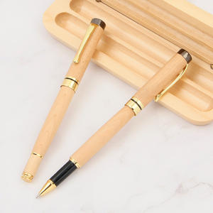 Bolígrafo de madera de bambú con luz láser para regalo, estuche de madera para bolígrafo - Product Image 3