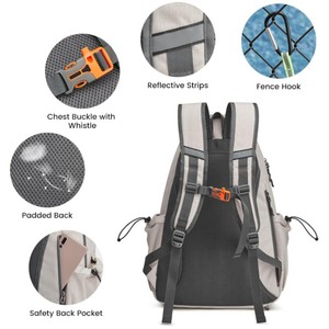 Sac à dos de <span class=keywords><strong>tennis</strong></span> pour <span class=keywords><strong>homme</strong></span> et femme, en polyester, grande capacité, pour pickleball, peut contenir 4 raquettes, avec compartiment séparé pour les chaussures - Product Image 5