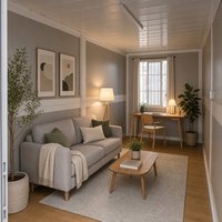 Maison conteneur pliable, maison préfabriquée modulaire, bâtiment préfabriqué portable de 20 pieds ou 40 pieds avec salle de bain et cuisine