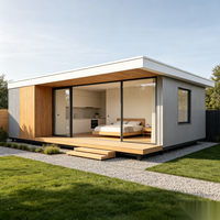Appartement Modulaire de Luxe VIP en Conteneur de 40 Pieds – Maisonnette Spacieuse pour Invités dans la Cour – Design Moderne, Installation Rapide