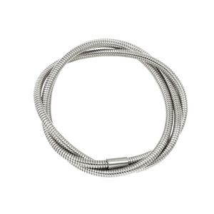 เครื่องประดับแฟชั่น สร้อยข้อมือสแตนเลสชุบทอง 18K แบบใหม่ หลายชั้น พันเกลียว - Product Image 5