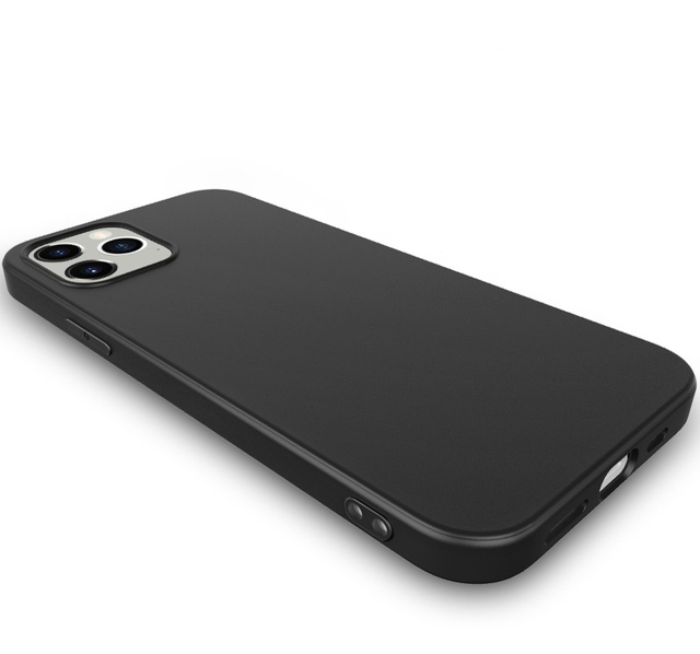 Low Price Business Simple Design Black Silicone TPU Soft Cover Case for iPhone 11 12 13 14 15 Pro/Plus/Pro Max