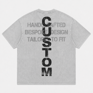 Camiseta Gráfica Personalizada de Algodón 100% de 300 GSM con Lavado Ácido, Ajuste Oversize Holgado, Estilo Urbano, Venta al por Mayor, Camiseta para Hombre - Product Image 2
