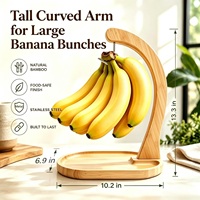 Bamboe bananenhouder met fruitplateau