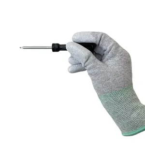 CANMAX-guantes de inspección antideslizantes, de Pu, sin costuras, con microfibra esd, aptos para Palma