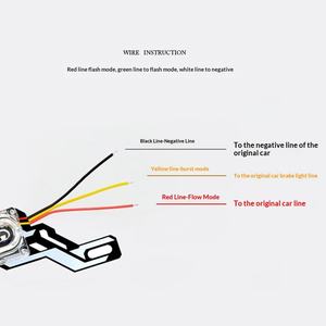 Luz Trasera para Motocicleta, LED Intermitente de Siete Colores, Luz de Freno Eléctrica Modificada de 3W, Luz de Advertencia Universal OLIVER, Anticolisión Trasera - Product Image 4